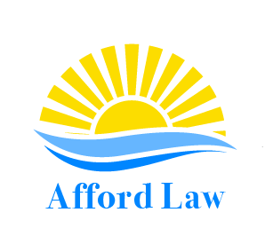 Afford Law logo. new day